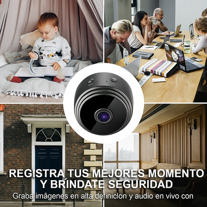 Cámara Mini Espía de seguridad Wifi - Negra