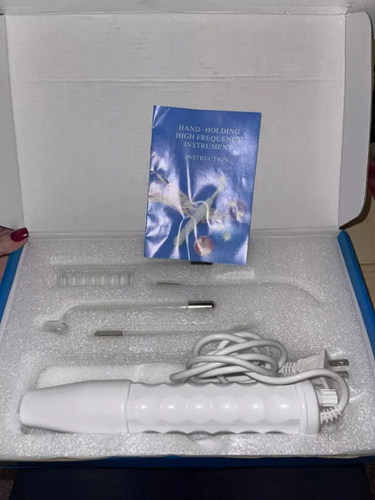 Kit de Alta Frecuencia Portátil 4 en 1 – Piel Limpia, Acné Controlado y Cabello Más Fuerte